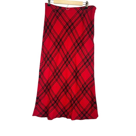 Leslie Lay Dresses & Skirts - Retro Plaid Maxi Dress 12 Red Tartan Checks Boho Western Classic Chic Indie Folk
